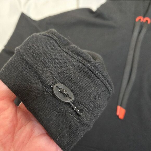 POKEMON Team Rocket HQ Collection black crop‎ boxy hoodie fleece sweatshirt S - Picture 8 of 12